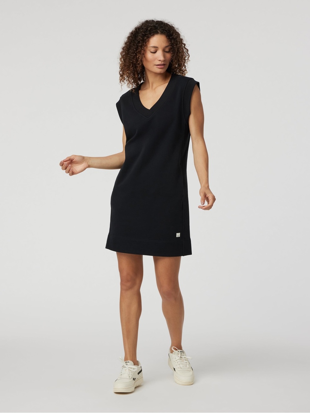 Vuori Sedona Vest Dress-Medium-Black-NWT